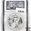 Image 1 : 1992 Silver Eagle NGC-MS68 20th Anniv Coll