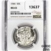Image 1 : 1944 Walking Liberty Half Dollar NGC-MS65