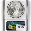 Image 2 : 1992 Silver Eagle NGC-ME MS69 Rev Struck Thru