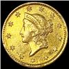 Image 1 : 1854 Rare Gold Dollar ABOUT UNCIRCULATED