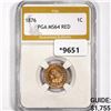 Image 1 : 1876 Indian Head Cent PGA-MS64 RED