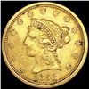Image 1 : 1853 $2.50 Gold Quarter Eagle ABOUT UNCIRCULATED