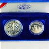 Image 1 : 1986 US Liberty Coin Set (2) - w/ Cert