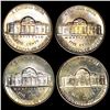 Image 2 : 1940-41 (4) Jefferson Nickels UNCIRCULATED