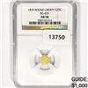 Image 1 : 1870 Round California Gold Quarter NGC-AU58