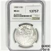 Image 1 : 1900-S Morgan Silver Dollar NGC-MS61