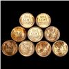 Image 2 : (9) RED Wheat Cents UNCIRCULATED