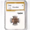 Image 1 : 1920 Wheat Cent PGA-MS64