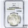 Image 1 : 1922 Silver Peace Dollar NGC-MS63