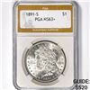 Image 1 : 1891-S Morgan Silver Dollar PGA-MS63+