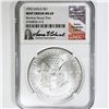 Image 2 : 1992 A.S.E. NGC-MS69 Signed Escobedo Rev Struck