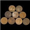 Image 1 : (9) Misc Large Cents LIGHTLY CIRCULATED