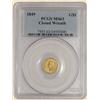 Image 1 : 1849 $ Gold Liberty MS63 PCGS Closed Wreath