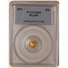 Image 1 : 1871 California Fractional 25c MS63 PCGS BG-839
