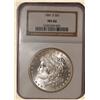 Image 1 : 1881-S Morgan $ MS66 NGC