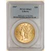 Image 1 : 1907 $20 Liberty MS62 PCGS