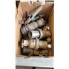 Image 3 : 2 BOXES OF TROUBLE LIGHTS, EXTENTION CORD, ELECTRICAL CONNECTORS, CLAMPS