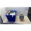Image 1 : BIN OF HARDWARE, TOOLS, POWERBAR, WORK LIGHT