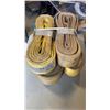 Image 2 : 4 LIFTING STRAPS, BOX OF COVERALLS AND 2 PAIRS RAIN BOOTS SIZE 11
