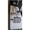Image 1 : RAKE, 2 SHOVELS, HOE AND PITCHFORK SHOVEL