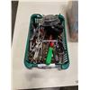 Image 2 : TRAY AND BIN OF SCREWDRIVERS, KNIVES AND TOOLS
