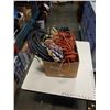Image 1 : LOT OF WORK GLOVES, WIRE BRUSHES, POWER CABLES