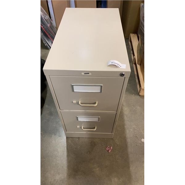 2 DRAWER METAL FILING CABINET