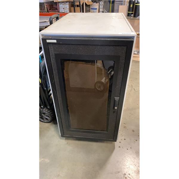 SERVER CABINET - 41 1/2 INCHES TALL X 22 WIDE X 32 1/2 DEEP