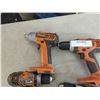 Image 2 : 4 RIDGID 18V DRILLS ALL ARE WORKING NO BATTERIES