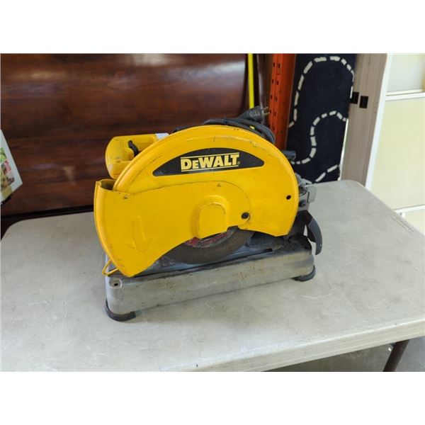 DEWALT 14" CHOP SAW WORKING