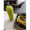 Image 2 : TOOLBOX WITH CONTENTS WITH TRAY OF EXTENTION CORD, POWER TOOLS AND FULL AIR TANK