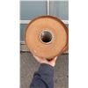 Image 2 : ROLL OF BROWN WOOD GRAIN SUEDE VINYL 55.5" WIDE