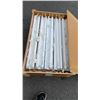 Image 2 : WOOD CRATE OF 10 DOUBLE LIGHT FIXTURES WITH BULBS 3FT LONG