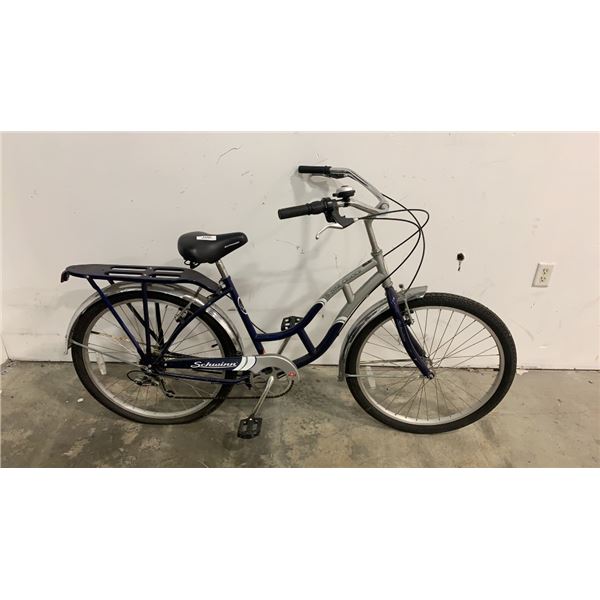 BLUE SCHWINN CRUISER BIKE