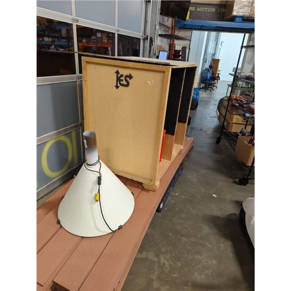 WOOD STORAGE CRATE 33.5"W X 48"L X 48"H