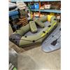 Image 3 : TOBIN SPORTS CANYON PRO 3 SEATER INFLATABLE BOAT WITH 2 OARS AND PUMP NEEDS PROPER PLUGS