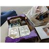 Image 2 : WHITE PORCELAIN SNOWMAN FAMILY FIGURE WITH 2 BOXES OF DECOR AND GIFT BOXES