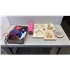 Image 1 : TRAY OF EXERCISE EQUIPMENT AND YOGA ITEMS
