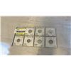 Image 1 : 7 CANADIAN MINT CONDITION 1960'S SILVER DIMES 1962-1968 .800 SILVER