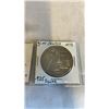 Image 3 : RARE 1973 MONTREAL OLYMPIC $5 SILVER COIN ISSUED IN GERMANY WITH ORIGINAL GERMAN INFORMATION SHEET .