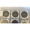 Image 2 : 7 ENGLISH COINS - 2 HALF CROWNS, 1924, 1934 .500 SILVER, 3 CROWNS CHURCHILL 1965, PRINCE CHARLES/LAD