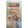 Image 1 : LAST 3 ISSUES OF CANADIAN $2 BILLS - 1954, 1974, 1986