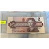 Image 2 : LAST 3 ISSUES OF CANADIAN $2 BILLS - 1954, 1974, 1986