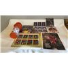 Image 1 : MICHAEL JORDAN COLLECTION - CARD SHOW DIGEST WITH JORDAN WITH SPECIAL CARD, 8 CARD UNCUT SHEET, BIRT