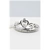 Image 1 : STERLING SILVER DIAMOND "PRINCESS TIARA" CROWN RING, 21 DIAMONDS (0.12CTS), W/A $505.00
