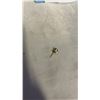 Image 2 : PAIR OF 14K GOLD STUD EARRINGS WITH COLUMBIAN EMERALD STONES