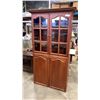 Image 1 : APPROX 6 FOOT GLASS DOOR CABINET