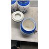Image 9 : 3 COOKIE JARS WITH CAKE STAND AND 2 CANDY DISHES