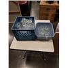 Image 1 : CRATE AND TRAY OF CRYSTAL AND ETCHED GLASSWARE
