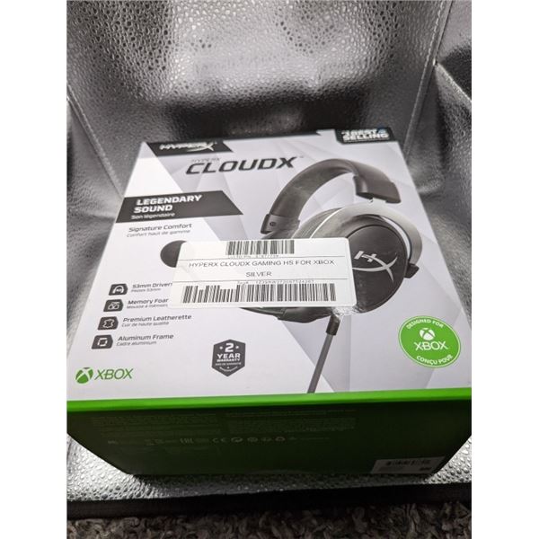 HYPERX CLOUDX GAMING HS FOR XBOX SILVER TESTED AND WORKING